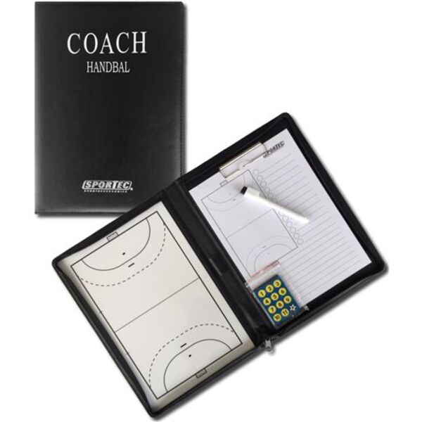 Magnetisch coachbord handbal in omslagmap Thumbnail