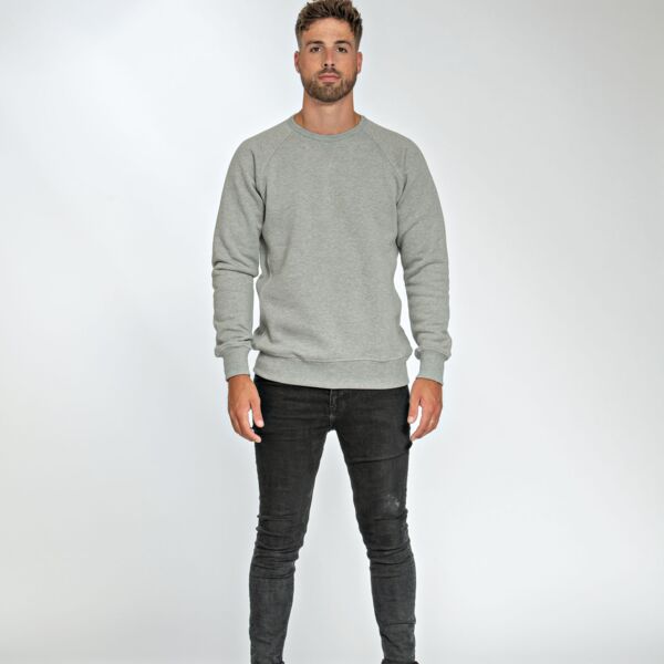 L&S Heavy Sweater Raglan Crewneck for him Thumbnail